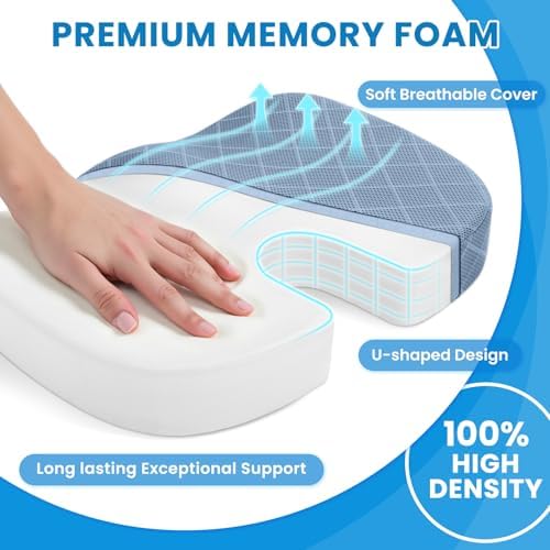 TushGuard Memory Foam Office Chair Seat Cushion - Image 3