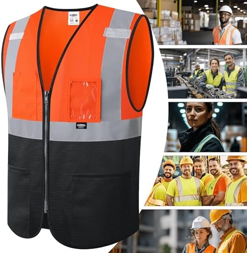 JKSafety Safety Vest for men women Hi Vis Vest - Image 5