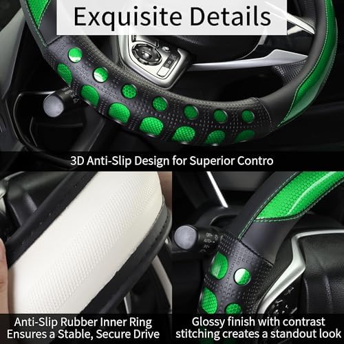 PU Leather Car Steering Wheel Cover - Image 4