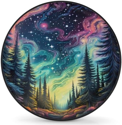 Galaxy Spare Tire Cover 17in Spare Wheel Covers Tire Storage Cover by YoYoYuchong