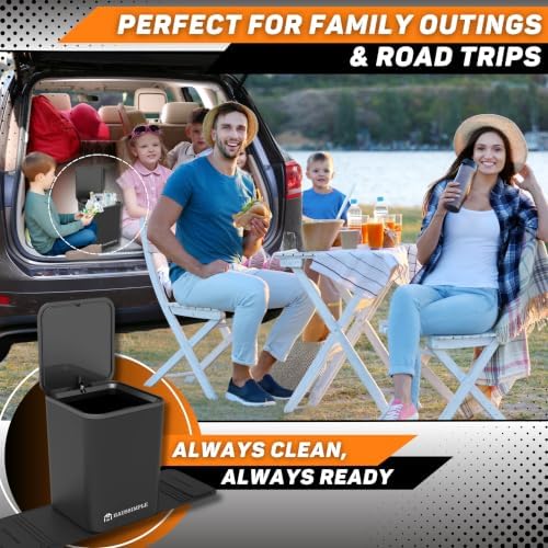 Car Trash Can with Stability Wings – Leakproof Portable Garbage Bin - Image 5