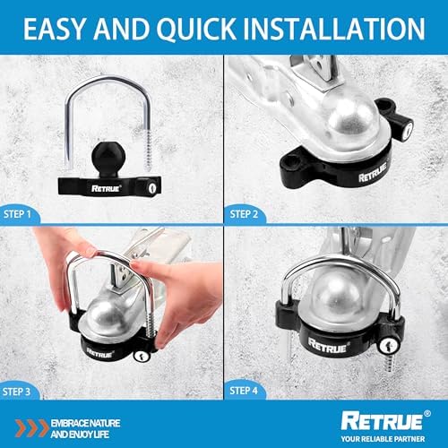 RETRUE Universal Trailer Coupler Lock - Image 3