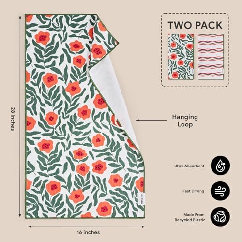 RECYCO Waffle Kitchen Towel Set of 2 - Image 6