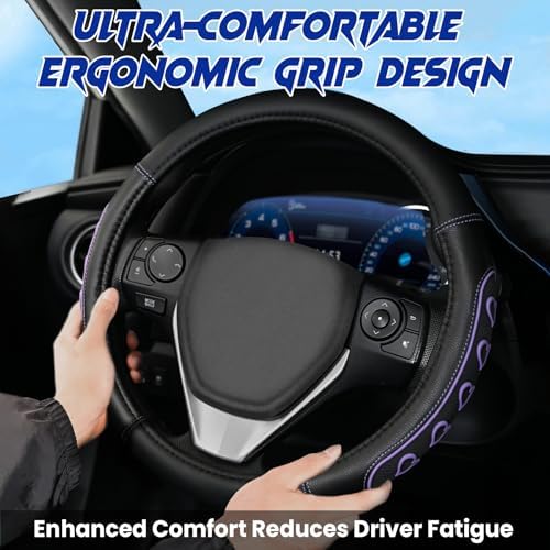 Ventilated Heart-Shaped Steering Wheel Cover - Image 3