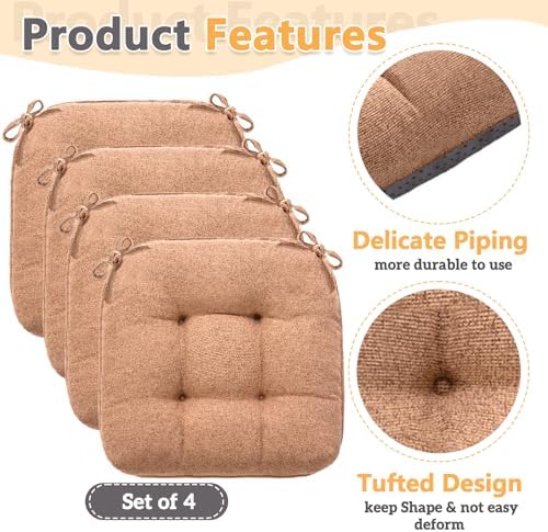 MAGIC ELEPHANT Chair Cushions for Dining Chair, Shredded Memory Foam Kitchen - Image 5