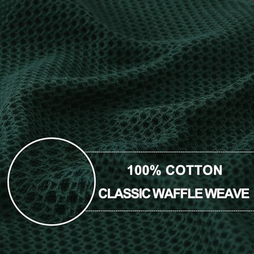 Homaxy 100% Cotton Waffle Weave Kitchen Dish Towels 8-Pack - Image 2