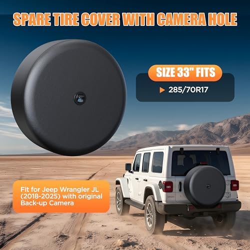 Moonet 33" Tire Cover for Jeep Wrangler JL - Image 2