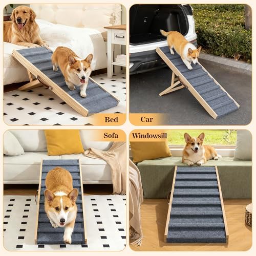 Dog Ramp for Bed, 35.4" Pet Ramp for Small & Large Dogs - Image 4