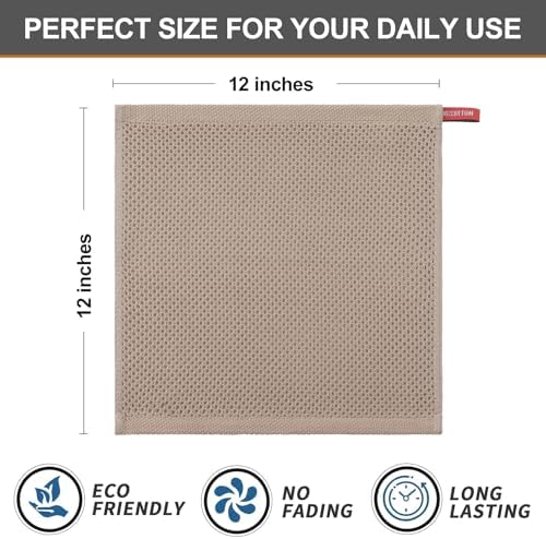 Kitinjoy 100% Cotton Waffle 12-Pack Kitchen Towels - Image 5
