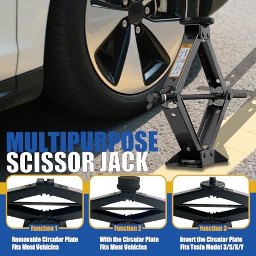 Car Jack Kit 3 Ton/6614 lbs Multipurpose Universal Scissor Jack - Image 4