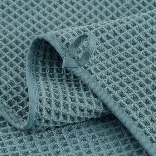 Microfiber Waffle Hand Towels, 4 Pieces, Fast Drying, Lint Free 430 GSM - Image 3