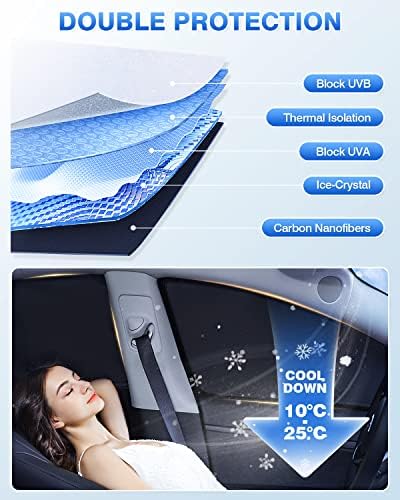 Canvcle Windshield Sun Shade for 2019-2025 2026 Chevrolet/Chevy Blazer - Image 4