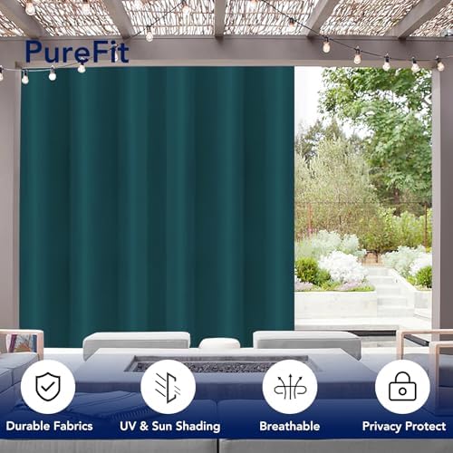 PureFit Outdoor Curtains for Patio Waterproof Weatherproof Outside Curtains - Image 3