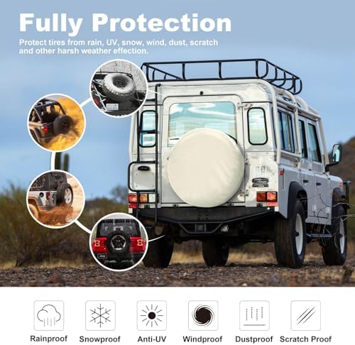 Explore Land Spare Tire Cover Fit Tire Diameters 30-33 inch - Image 2