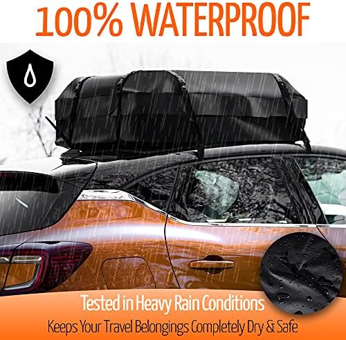 ZONETECH Car Roof Cargo Bag Water Resistant - Image 4