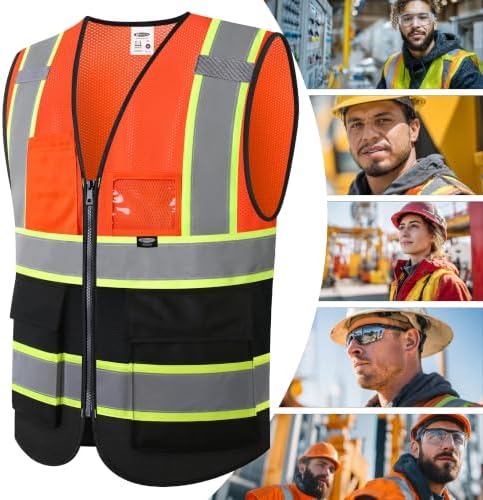 JKSafety Safety Vest for men women Hi Vis Vest - Image 6