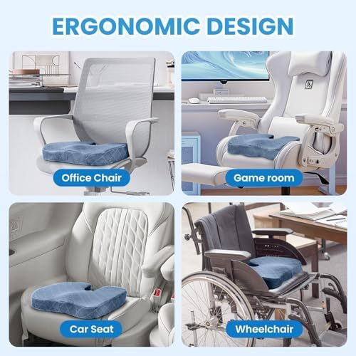 TushGuard Memory Foam Office Chair Seat Cushion - Image 5