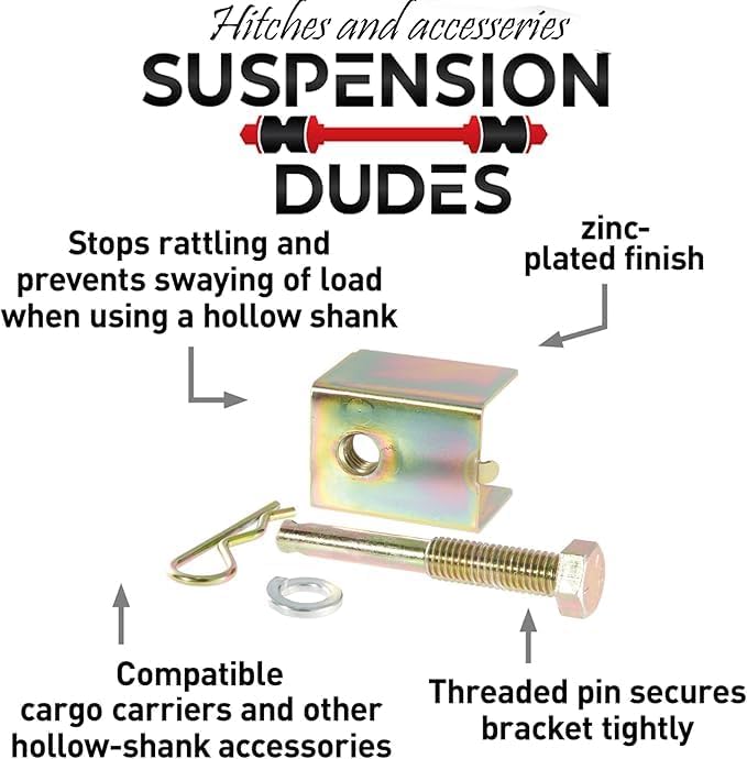 Suspension Dudes Anti-Rattle Trailer Hitch Pin Prevents Wobble and Swaying - Image 4