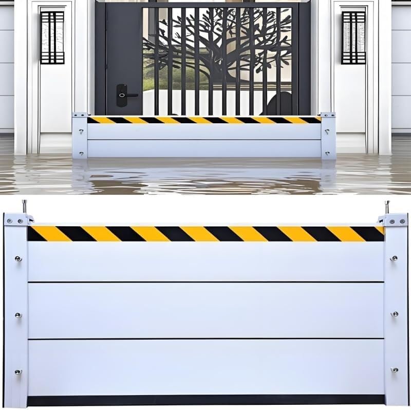 Flood Barriers for Home Exterior,Aluminum Alloy Outdoor Garage Doors Water Barriers for Flooding(H47.2Inch,L13FT)