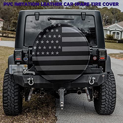 American Flag Spare Tire Cover Fit - Image 2