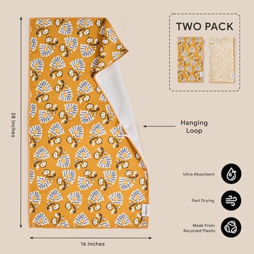 RECYCO Waffle Kitchen Towel Set of 2 - Image 6