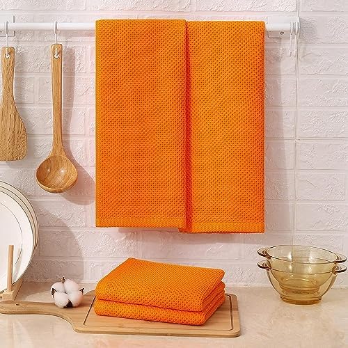 Kitinjoy 100% Cotton Waffle 6-Pack Kitchen Towels - Image 6