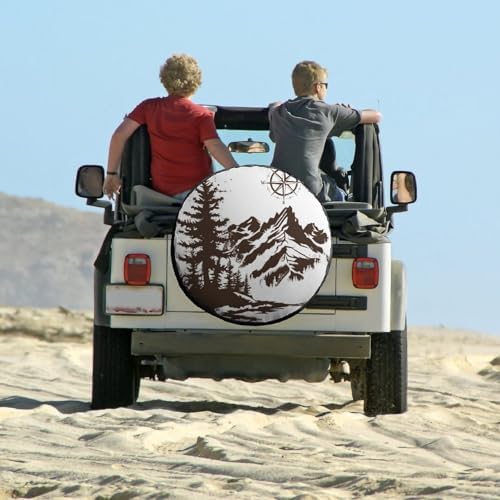 Camping Spare Tire Cover 12 Inch Mountains - Image 6