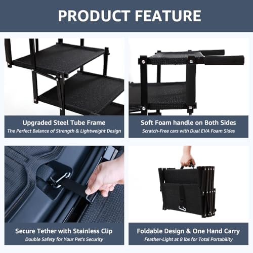 Oiilores Foldable Dog Stairs for Large Dogs - Image 4