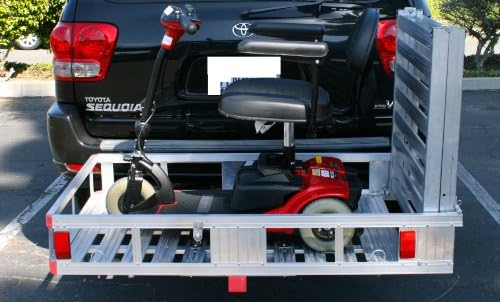 MaxxHaul 70275 Aluminum Hitch Mount Wheelchair/Mobility Carrier – 53.5" x - Image 2