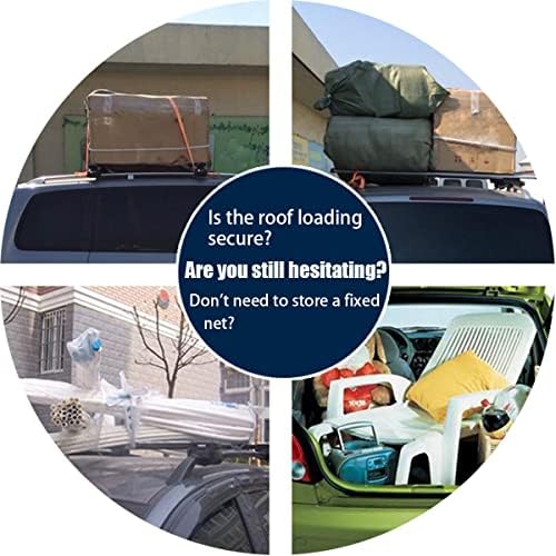 AUCELI Car Cargo Net, Adjustable Luggage Roof Sundries Grid Mesh Bag, Elastic - Image 3
