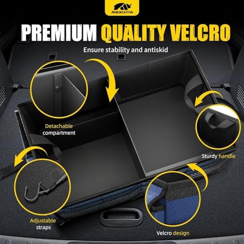 MIKKUPPA Trunk Organizer with Lid - 65L Collapsible Car Organizer - Image 4
