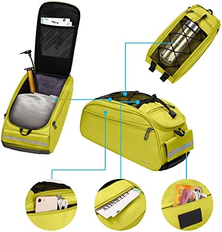 MOSISO Bike Rack Bag, Waterproof Bicycle Trunk Pannier Rear Seat Pouch - Image 4
