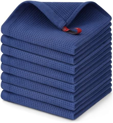 Homaxy 100% Cotton Waffle Weave Dish Cloths, 8 Pack by Homaxy