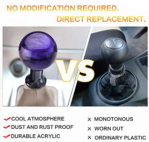 Round Ball Shift Knob Universal Marble Style Gear Shift Knob 5 6 Speed - Image 3