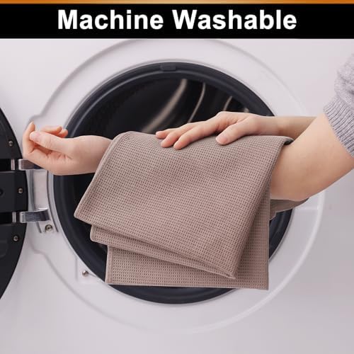 Homaxy 100% Cotton Waffle Weave Kitchen Towels, 4 Pack - Image 5
