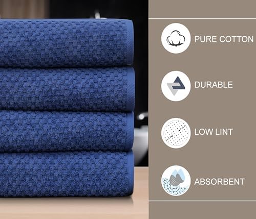 COTTON CRAFT Euro Spa Waffle Weave Bath Towels - Image 4