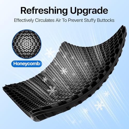 Gel Seat Cushion, Cooling Honeycomb Design - Image 5