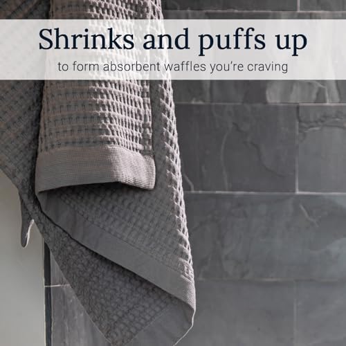 GILDEN TREE Waffle Towels for Bathroom Luxury 100% Cotton Bath Towels, Quick - Image 3