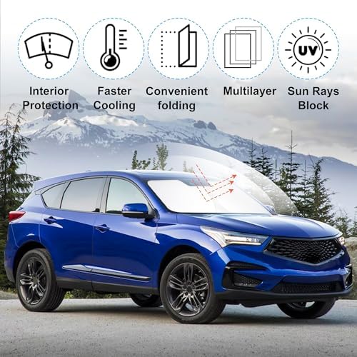 Windshield Sun Shade Sunshade for 2019-2026 A-c-u-r-a R-DX - Image 2