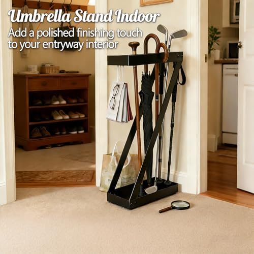 Umbrella Holder for Entryway, Metal Umbrella Storage Rack Ideal for Home Office - Image 2