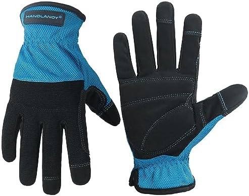HANDLANDY Work Gloves for Men & Women, Utility Mechanic Working Gloves Touch by HANDLANDY
