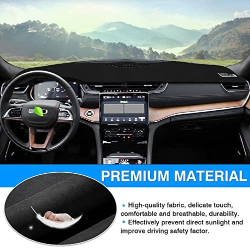 Autorder Dashboard Cover Mat for Jeep Grand Cherokee L 2021 2022 2023 2024 2025 - Image 4