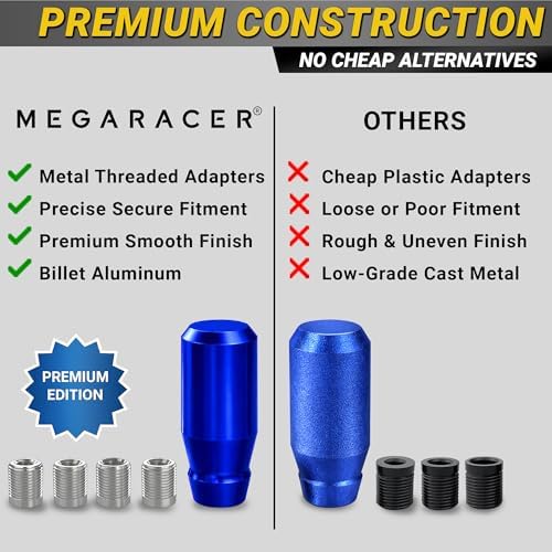 JDM Style Shift Knob for Gear Stick Shifter, 5 6 Speed Manual, Royal Blue - Image 6