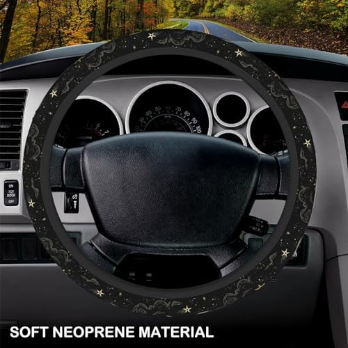 KARREAL Stars Clouds Moon Steering Wheel Cover - Image 3