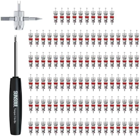 SUNSOUL 102PCS Schrader Tire Valve Cores by SUNSOUL