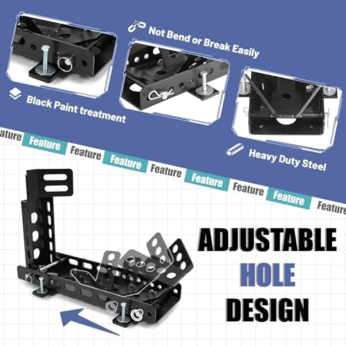 ECOTRIC Motorcycle Wheel Chock Trailer, Adjustable Motorcycle Front Tire - Image 4