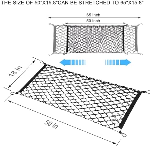 BAILALIBO Cargo Net for Pickup Truck Bed, 50x18 in - Image 6