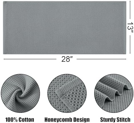 Kitinjoy 100% Cotton Waffle 4-Pack Kitchen Towels - Image 5