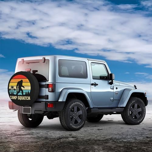 Camp Squatch Spare Tire Cover Waterproof Wheel Cover 16 Inch Universal Fit - Image 3