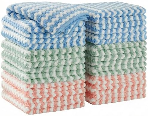 JOYMOOP 18 Pack Microfiber Cleaning Cloth, Kitchen Towels by JOYMOOP